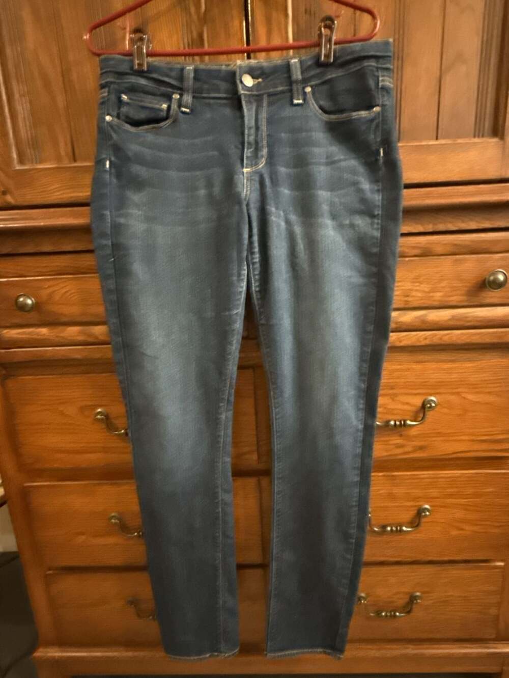Paige Jeans Size 31 Blue Denim Skinny Stretch Premium